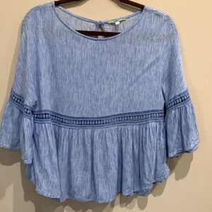 Gianni Bini Babydoll lace trimmed top